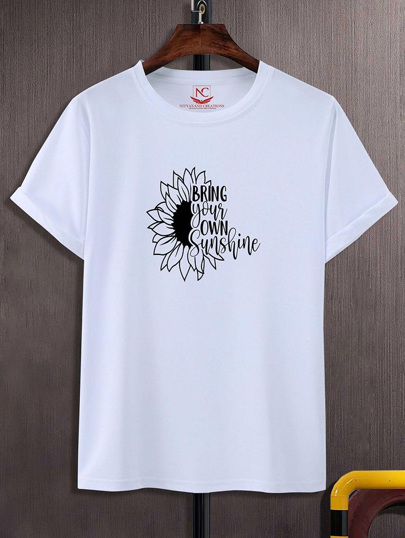 white polyester regular t-shirt - 20731840 - Zoom Image - 0