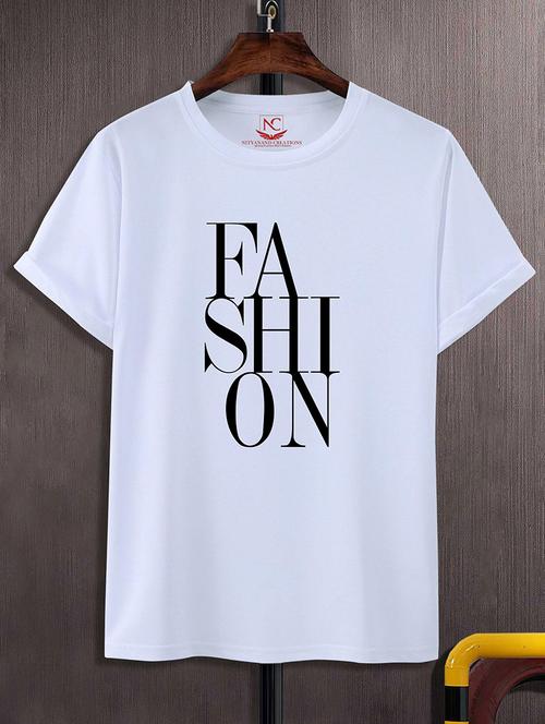 unisex typographic printed t-shirt - 20731849 -  Standard Image - 0