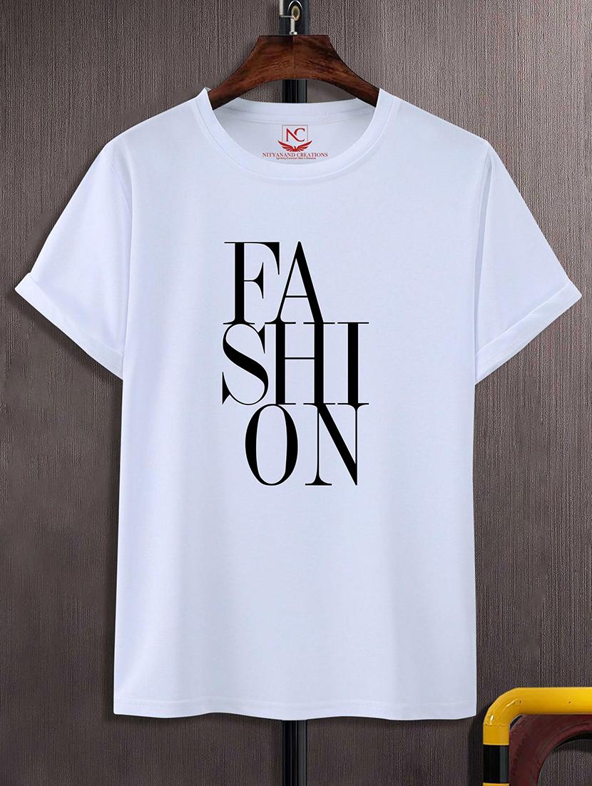 unisex typographic printed t-shirt - 20731849 -  Zoom Image - 0