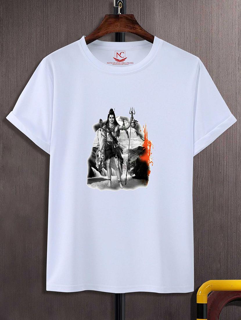 white polyester regular t-shirt - 20731931 -  Zoom Image - 0