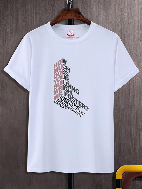 unisex typographic printed t-shirt - 20731967 -  Standard Image - 0