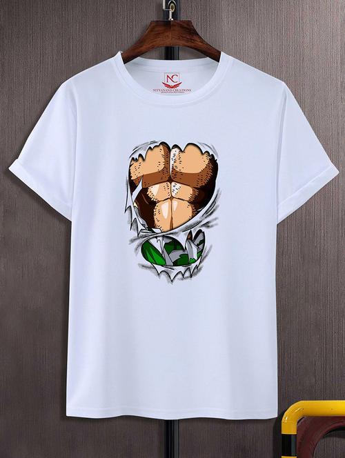 white polyester regular t-shirt - 20732181 - Standard Image - 0