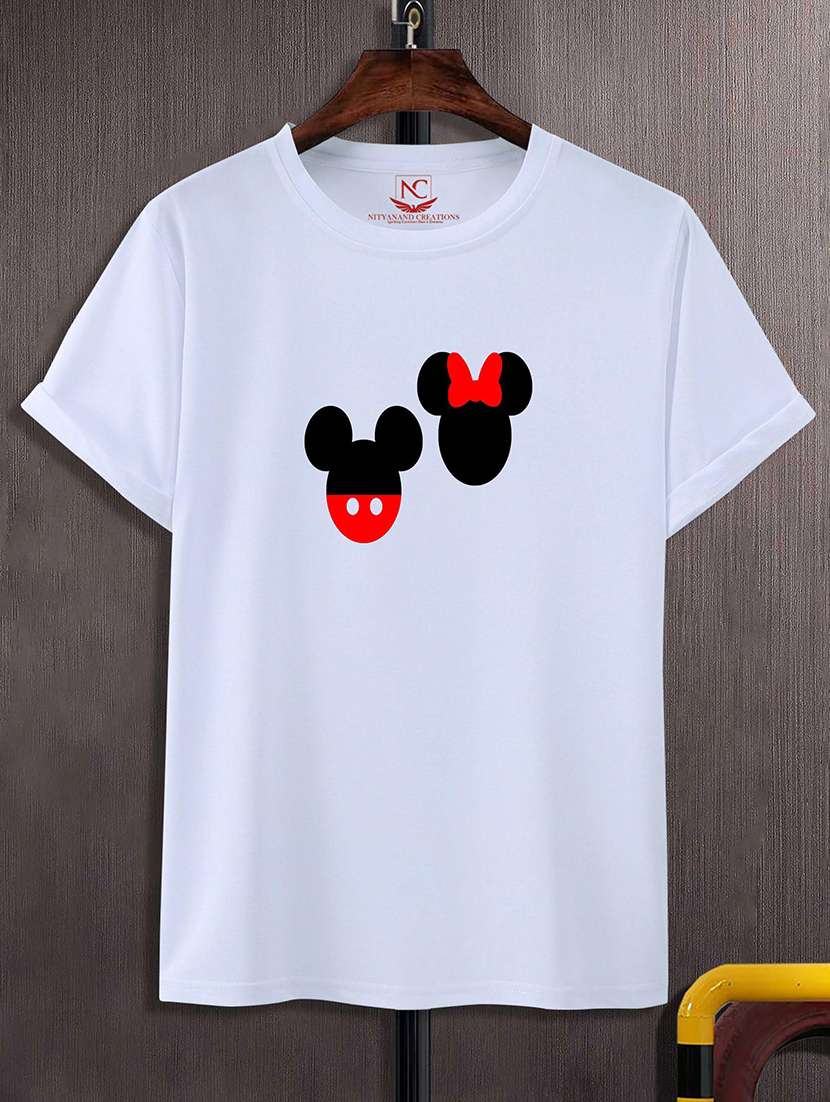white polyester regular t-shirt