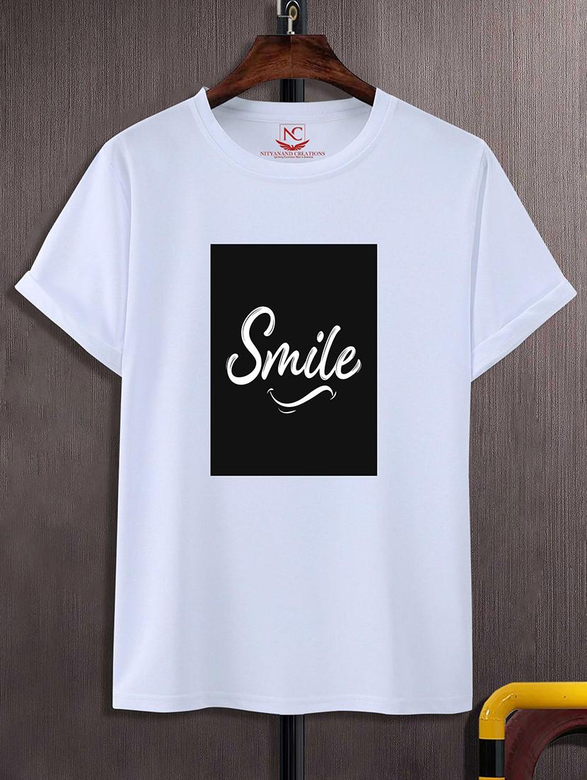 unisex typographic printed regular t-shirt - 20732833 -  Zoom Image - 0