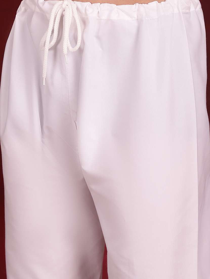 men mandarin neck kurta pyjama ethnic wear set - 20733090 -  Standard Image - 5