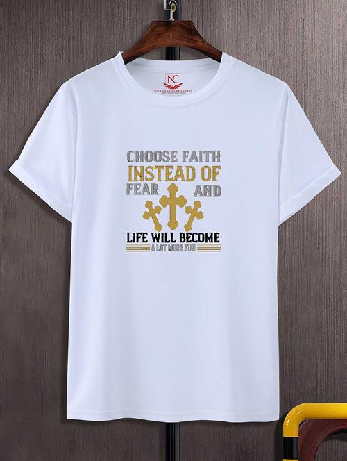 unisex typographic printed t-shirt - 20733288 - Standard Image - 0