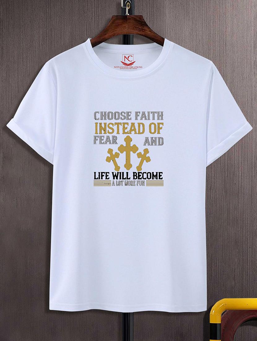 unisex typographic printed t-shirt - 20733288 - Zoom Image - 0
