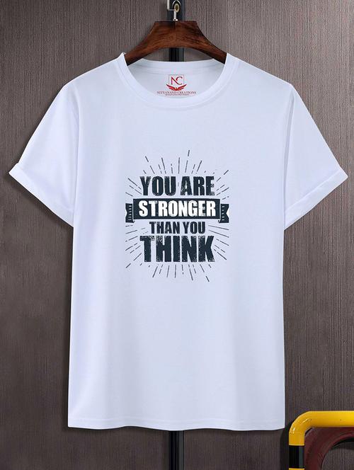 unisex typographic printed t-shirt - 20733298 -  Standard Image - 0