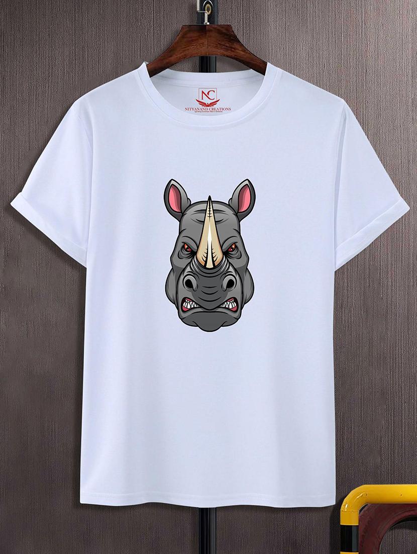 round neck chest printed t-shirt - 20733487 - Zoom Image - 0
