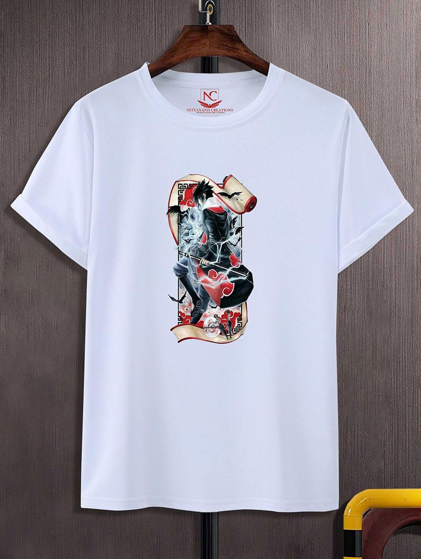 round neck chest printed t-shirt - 20733674 - Zoom Image - 0