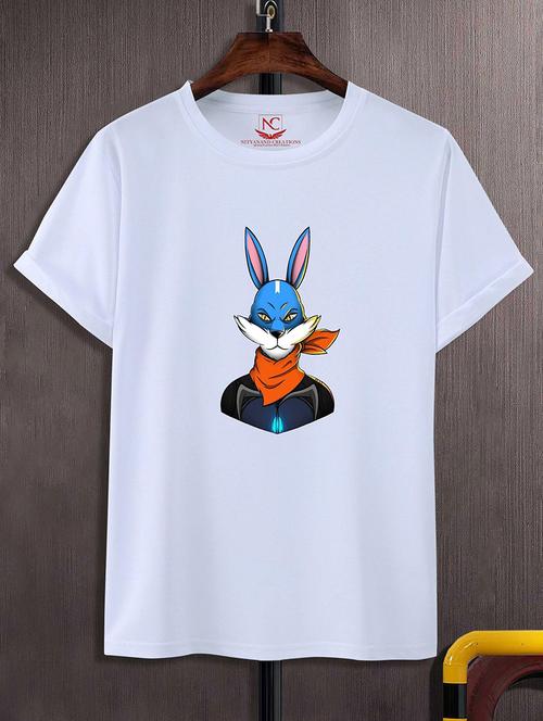round neck chest printed t-shirt - 20733823 - Standard Image - 0