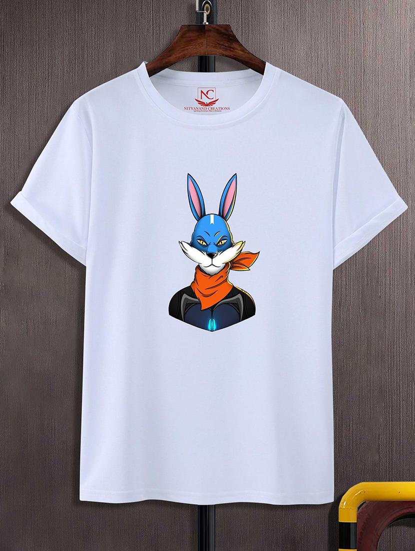 round neck chest printed t-shirt - 20733823 - Zoom Image - 0