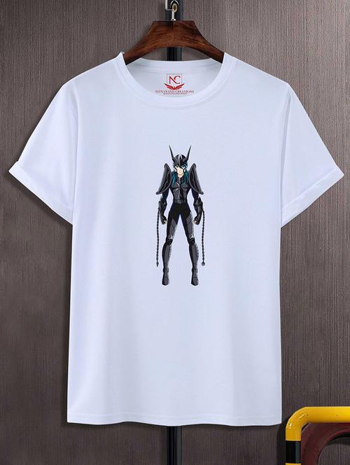 round neck chest printed t-shirt - 20733858 - Standard Image - 0