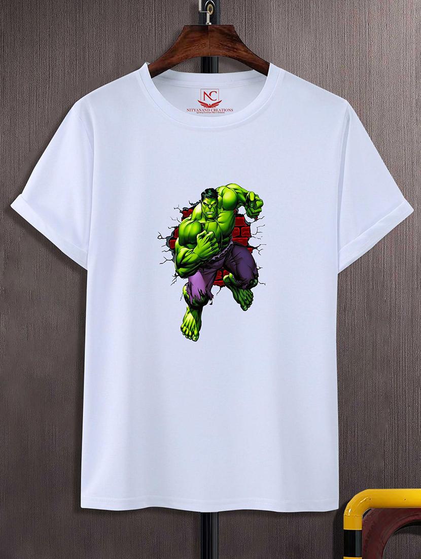 round neck chest printed t-shirt - 20733967 - Zoom Image - 0