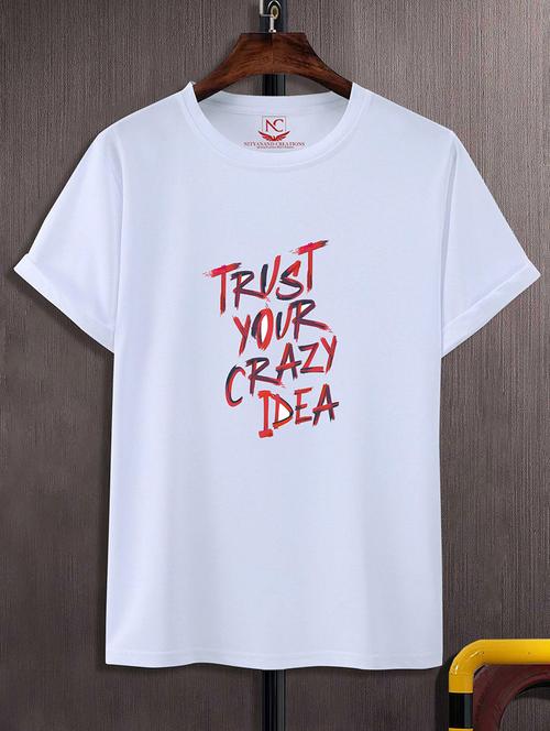 unisex typographic printed t-shirt - 20733989 - Standard Image - 0