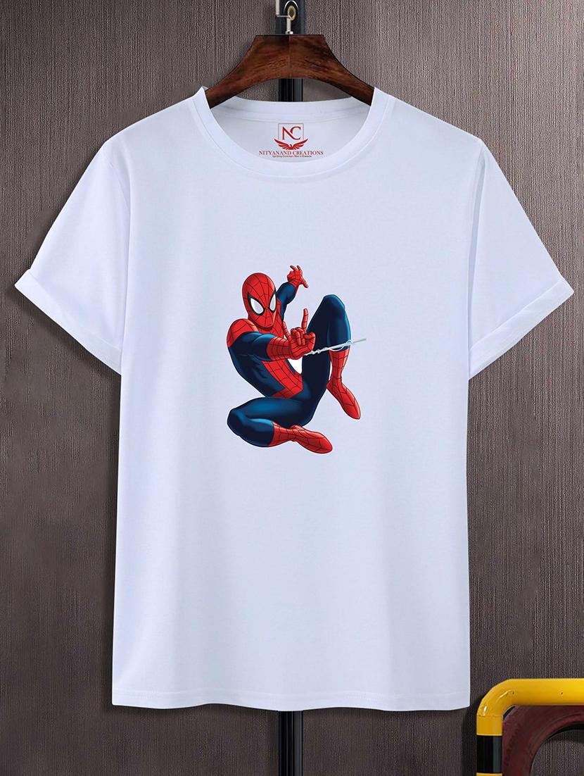 round neck chest printed t-shirt - 20734019 - Zoom Image - 0