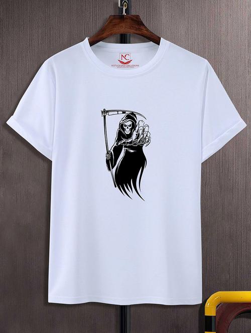 round neck chest printed t-shirt - 20734151 - Standard Image - 0