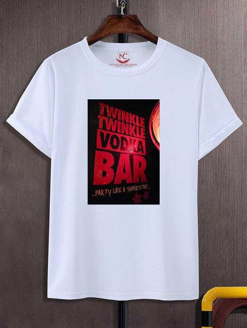 round neck chest printed t-shirt - 20734218 - Standard Image - 0
