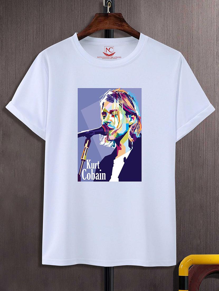 round neck chest printed t-shirt - 20734223 - Zoom Image - 0