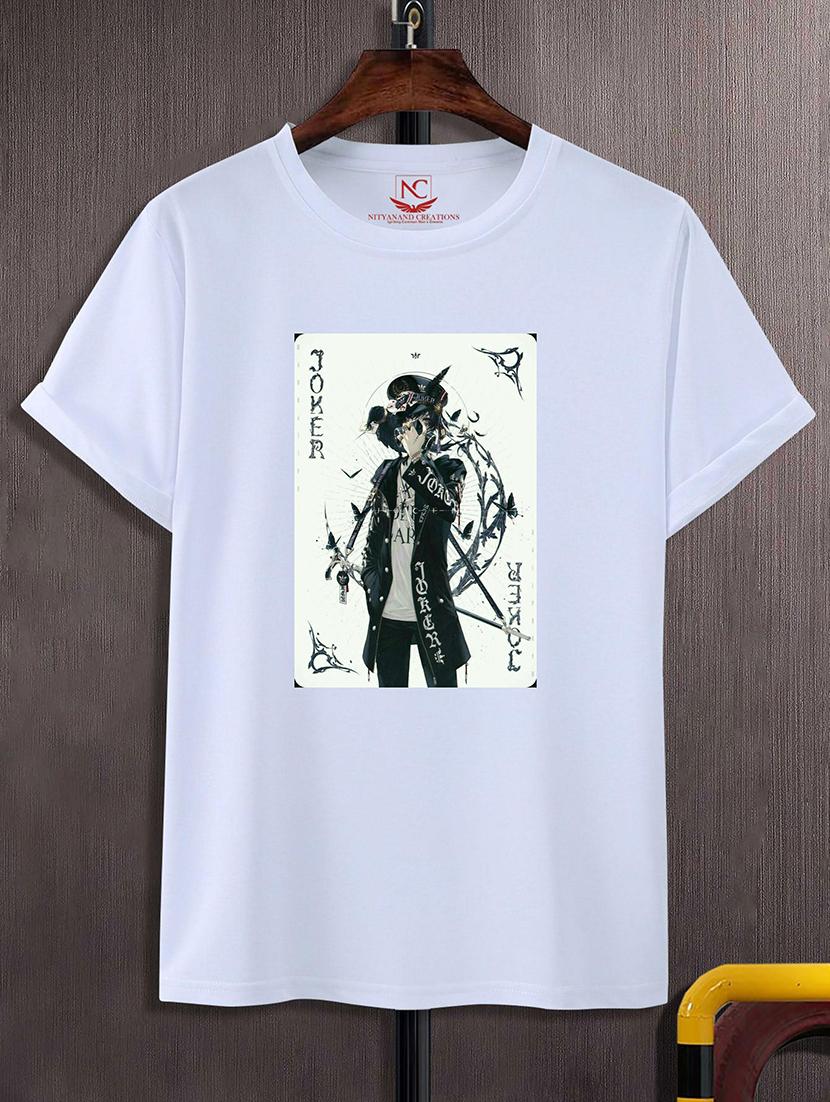 round neck chest printed t-shirt - 20734320 - Zoom Image - 0