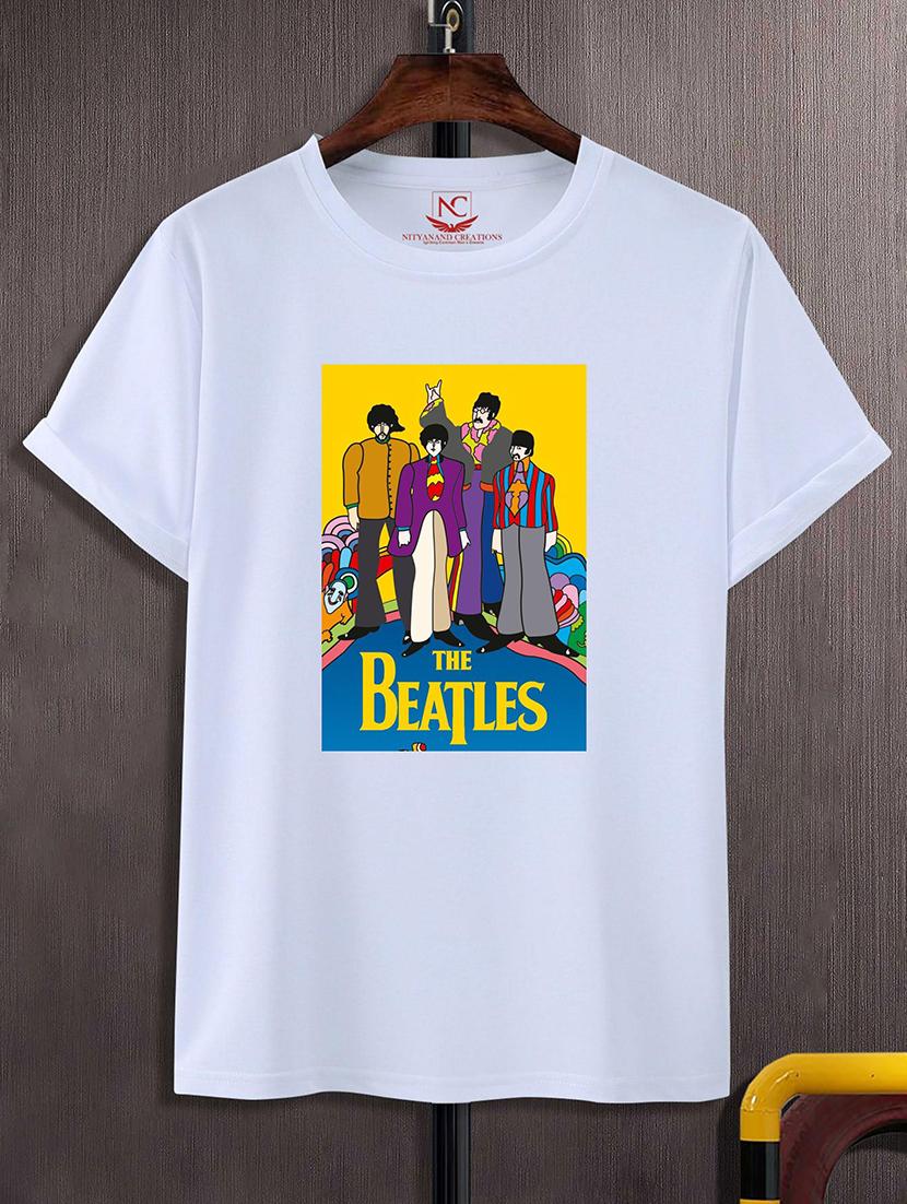 round neck chest printed t-shirt - 20734328 - Zoom Image - 0