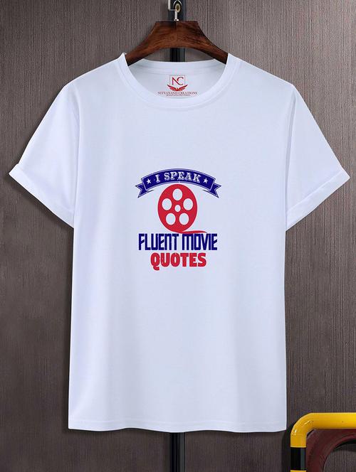 round neck chest printed t-shirt - 20734694 - Standard Image - 0