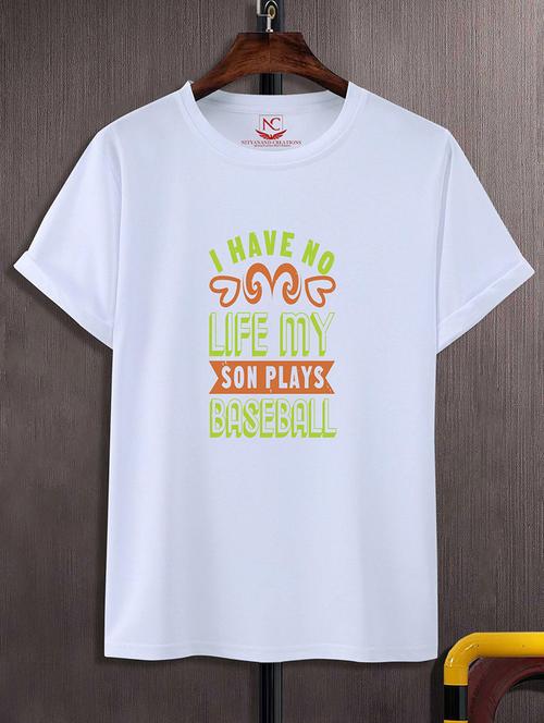 round neck chest printed t-shirt - 20734706 - Standard Image - 0