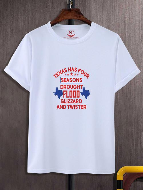 round neck chest printed t-shirt - 20734726 -  Standard Image - 0