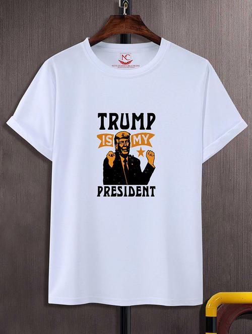 round neck chest printed t-shirt - 20734752 - Standard Image - 0