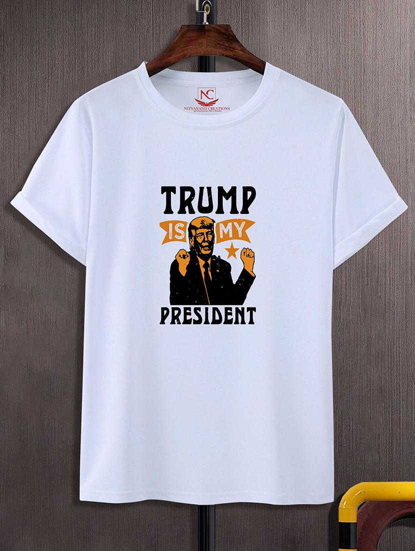 round neck chest printed t-shirt - 20734752 - Zoom Image - 0