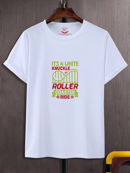 round neck chest printed t-shirt - 20734756 - Standard Image - 0