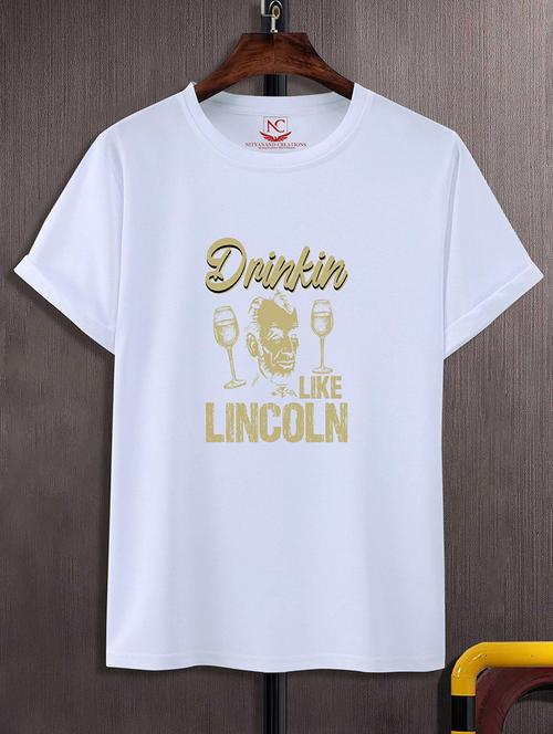round neck chest printed t-shirt - 20734769 - Standard Image - 0