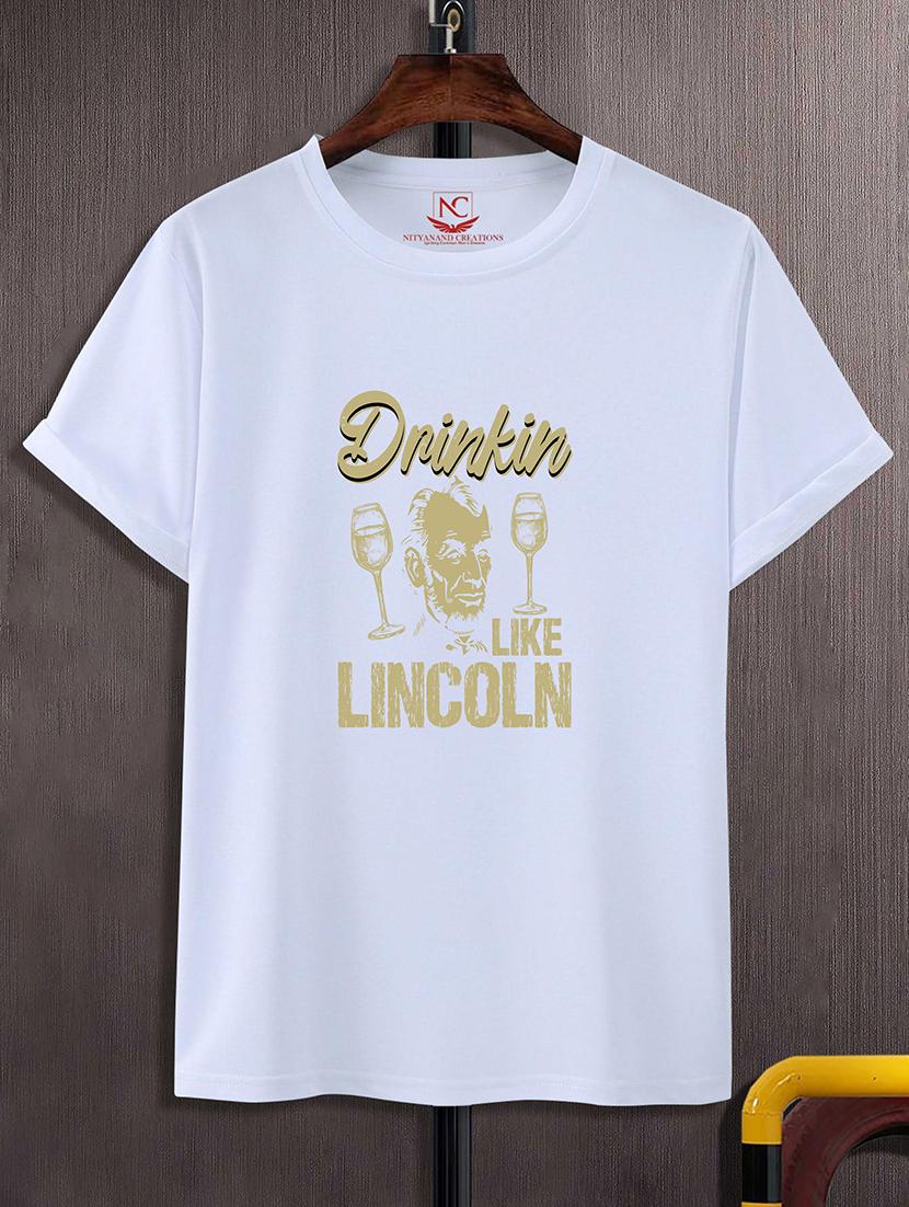 round neck chest printed t-shirt - 20734769 - Zoom Image - 0