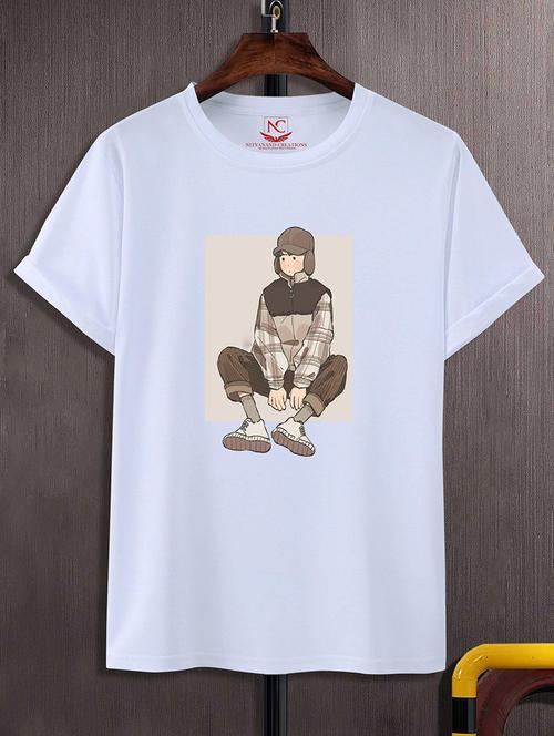 unisex graphic printed regular t-shirt - 20739218 - Standard Image - 0