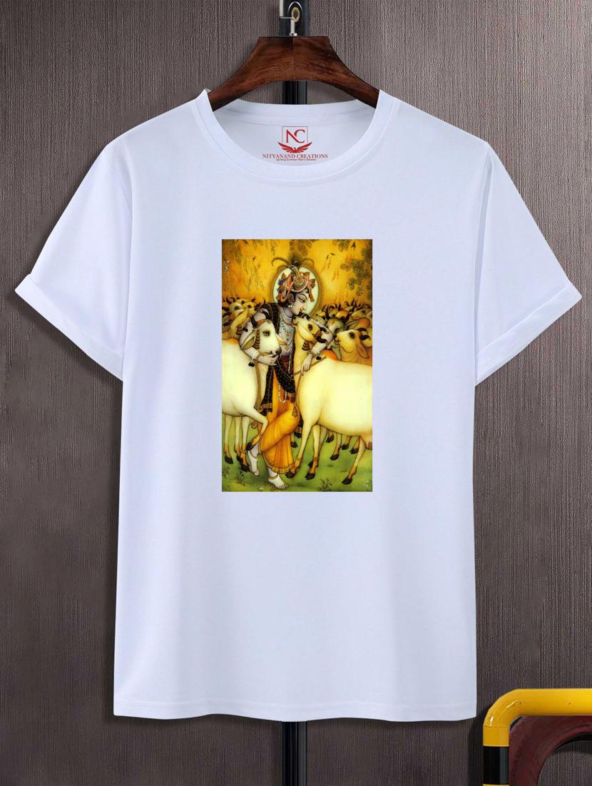 white polyester regular t-shirt - 20741442 - Zoom Image - 0