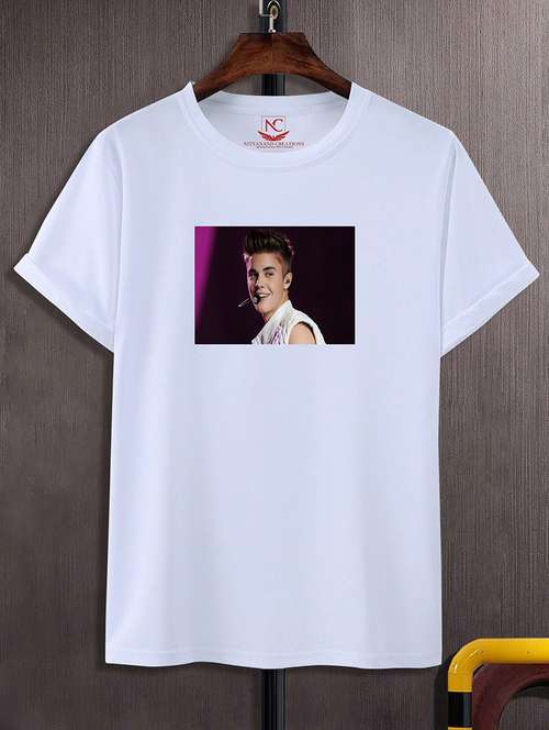 white polyester regular t-shirt - 20742440 - Standard Image - 0