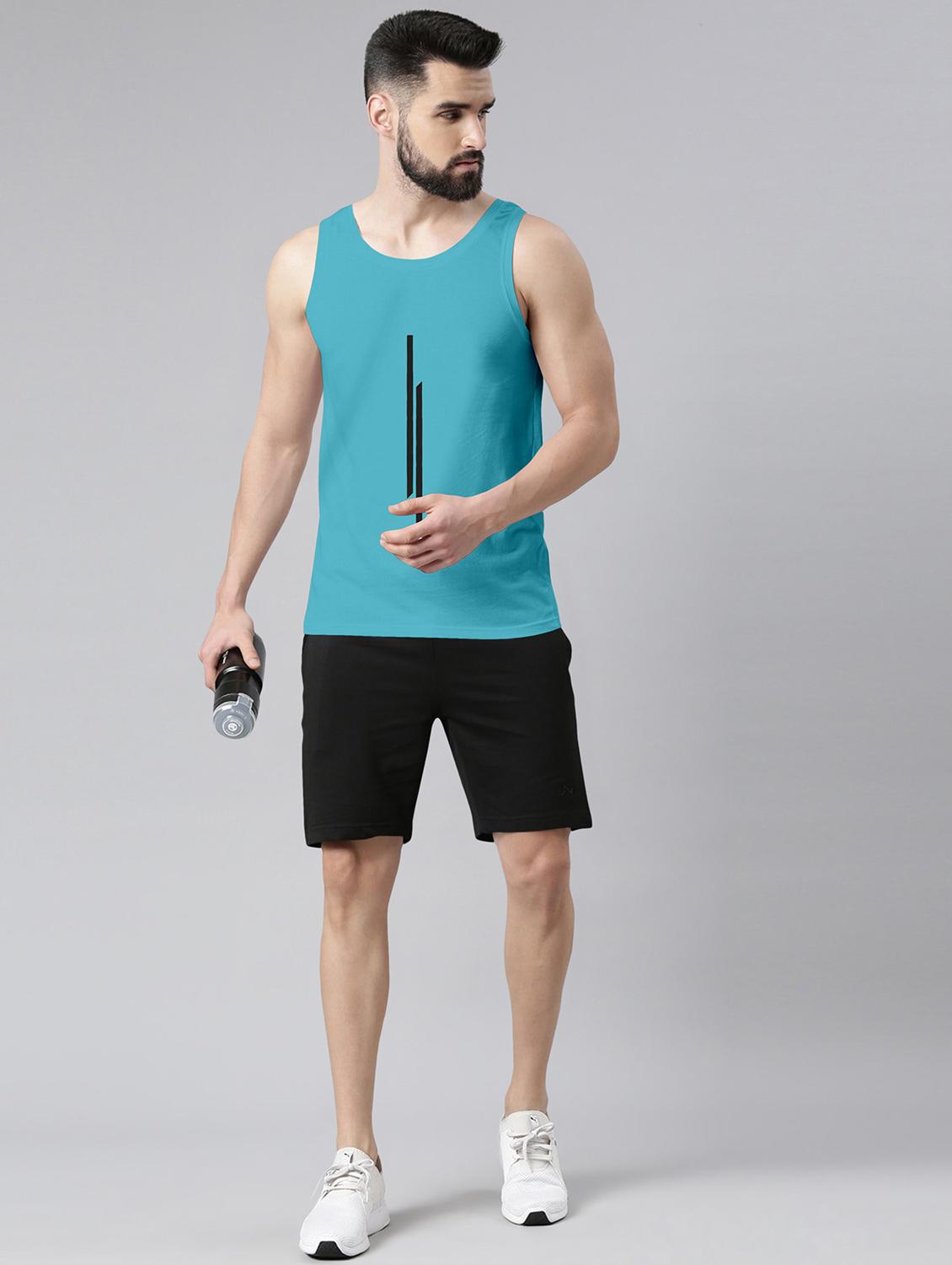 man printed sleeveless vest - 20742484 - Standard Image - 3