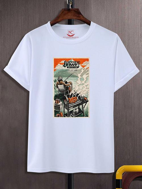 white polyester regular t-shirt - 20742623 - Standard Image - 0