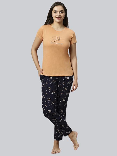 women printed pyjama nightwear set - 20742806 - Standard Image - 0