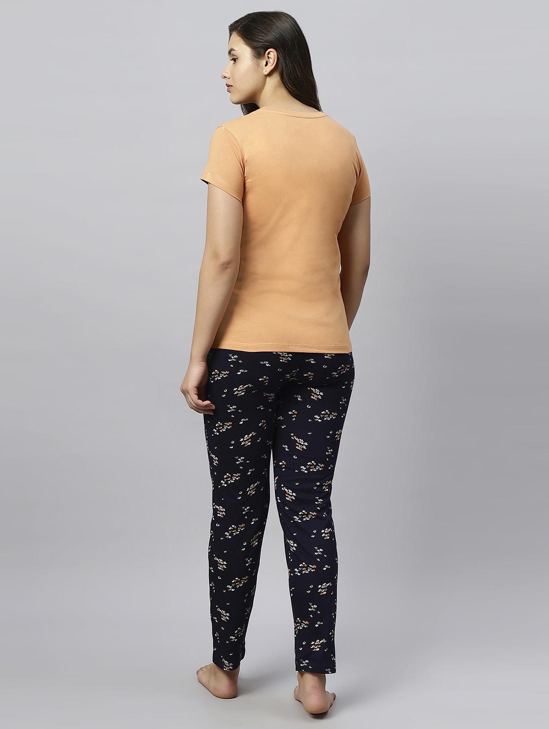 women printed pyjama nightwear set - 20742806 - Standard Image - 3