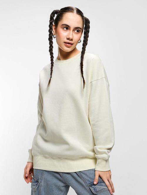 off-white cotton blend regular sweatshirt - 20743234 -  Standard Image - 0