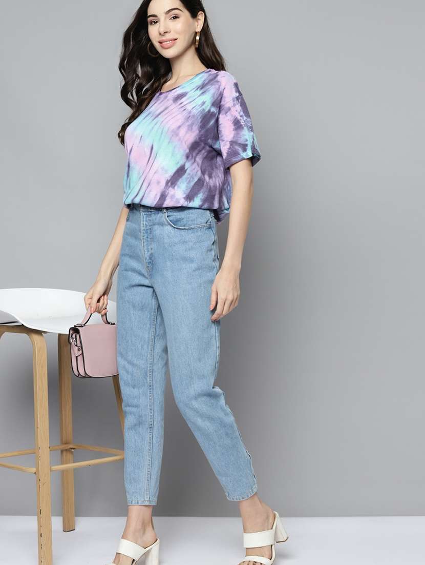 purple all over printed t-shirt - 20745325 - Standard Image - 3