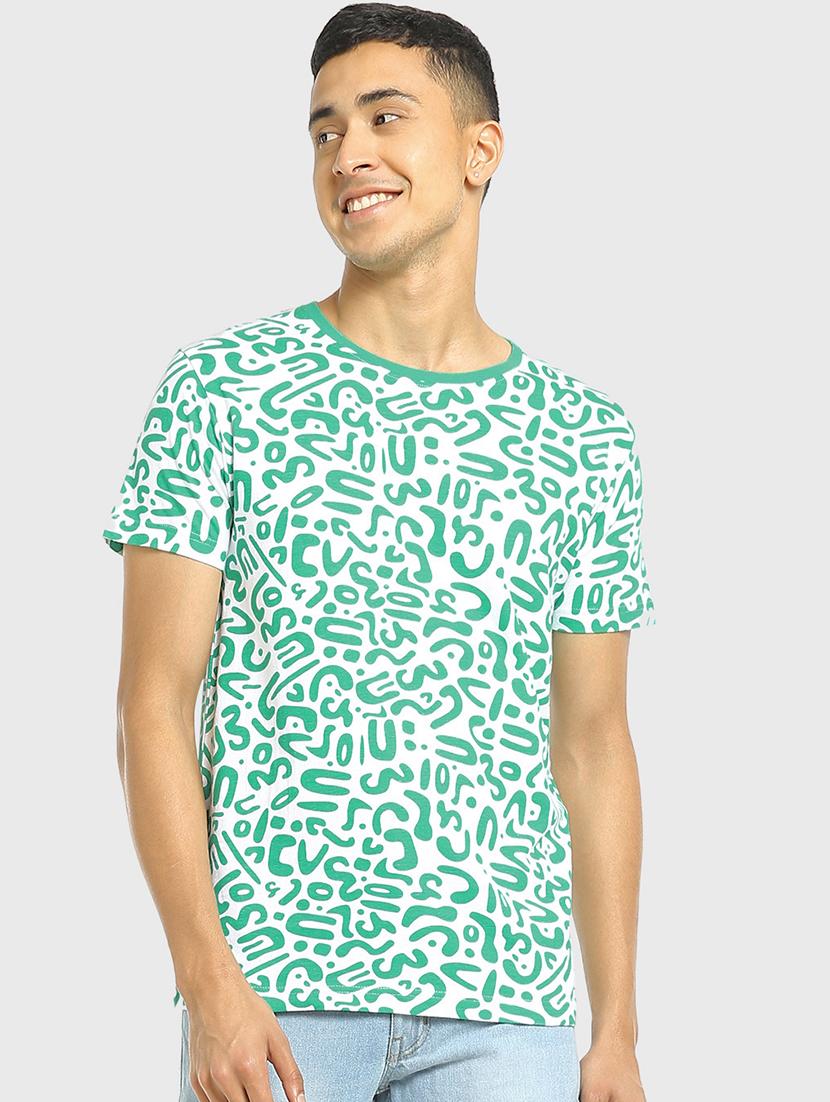teal cotton t-shirt - 20749309 - Zoom Image - 0