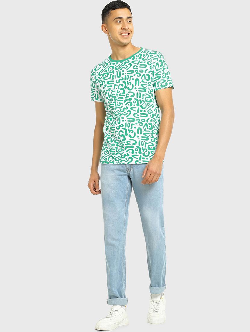 teal cotton t-shirt - 20749309 - Standard Image - 3
