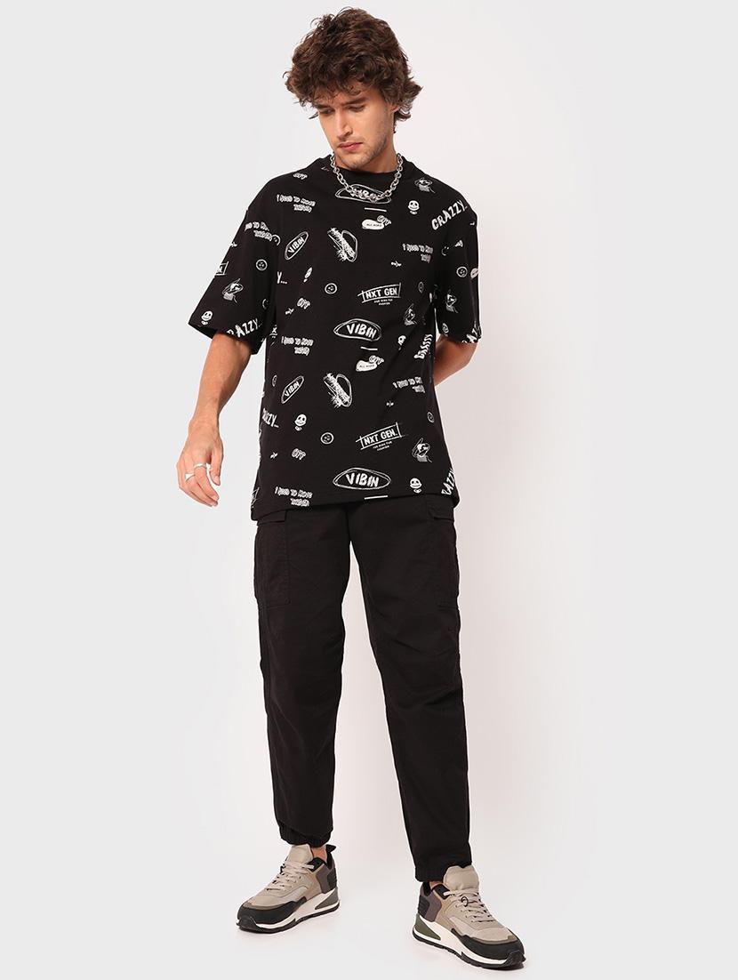 round neck all over printed t-shirt - 20752615 - Standard Image - 3