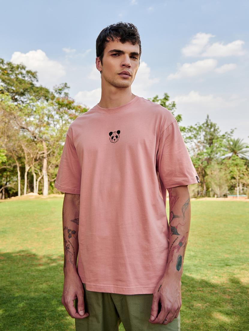 round neck back printed t-shirt - 20753476 - Zoom Image - 0