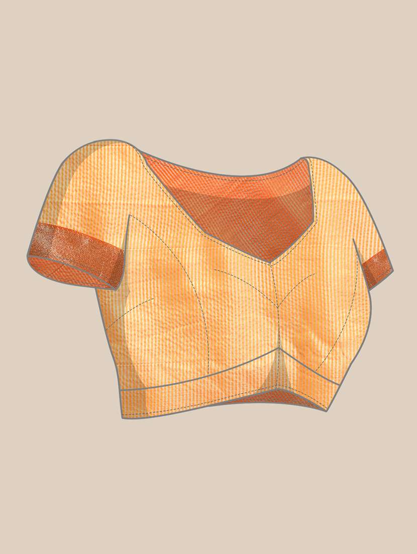 yellow solid with work saree with blouse - 20754446 -  Standard Image - 3