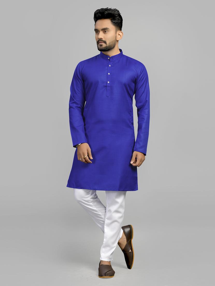 men pack of 2 solid long kurta - 20754798 - Standard Image - 3