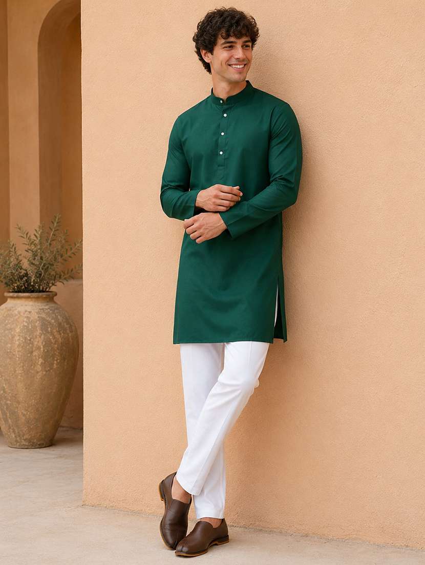 pack of 2 multi coloured solid long kurta - 20754819 -  Standard Image - 3