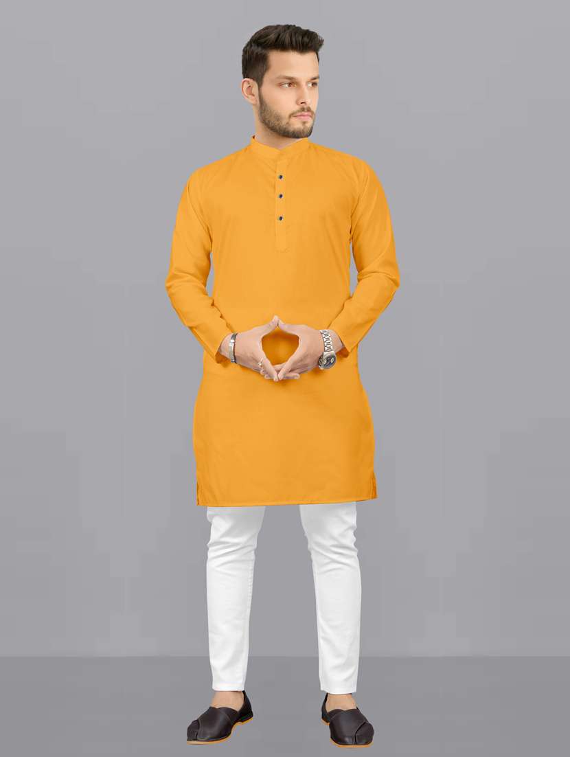 men pack of 2 solid kurta pyjama set - 20755038 -  Standard Image - 3
